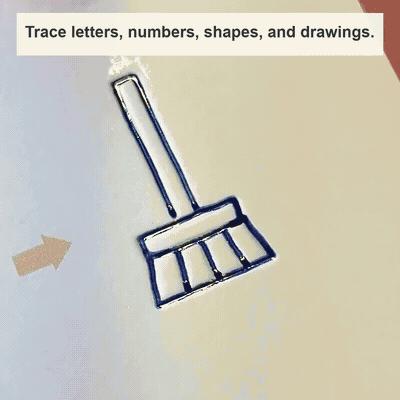 Animated drawing and shape tracing practice with the Playlumio pen